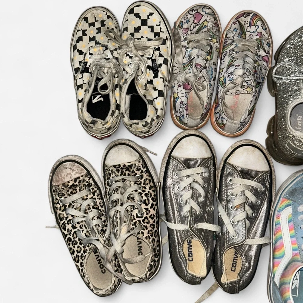 Converse Kids' Multi-Color and Black Sneakers